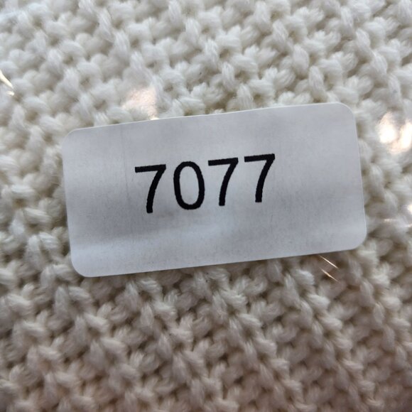 Womens Ivory Love Change Italy Knit Sweater Cold Shoulder Crew Neck Size L - Picture 9 of 9